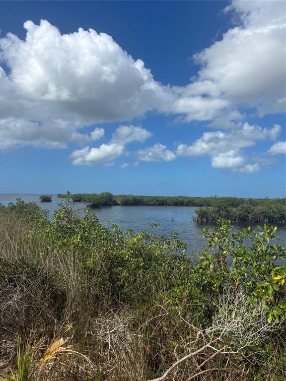 a view of a lake and mountain