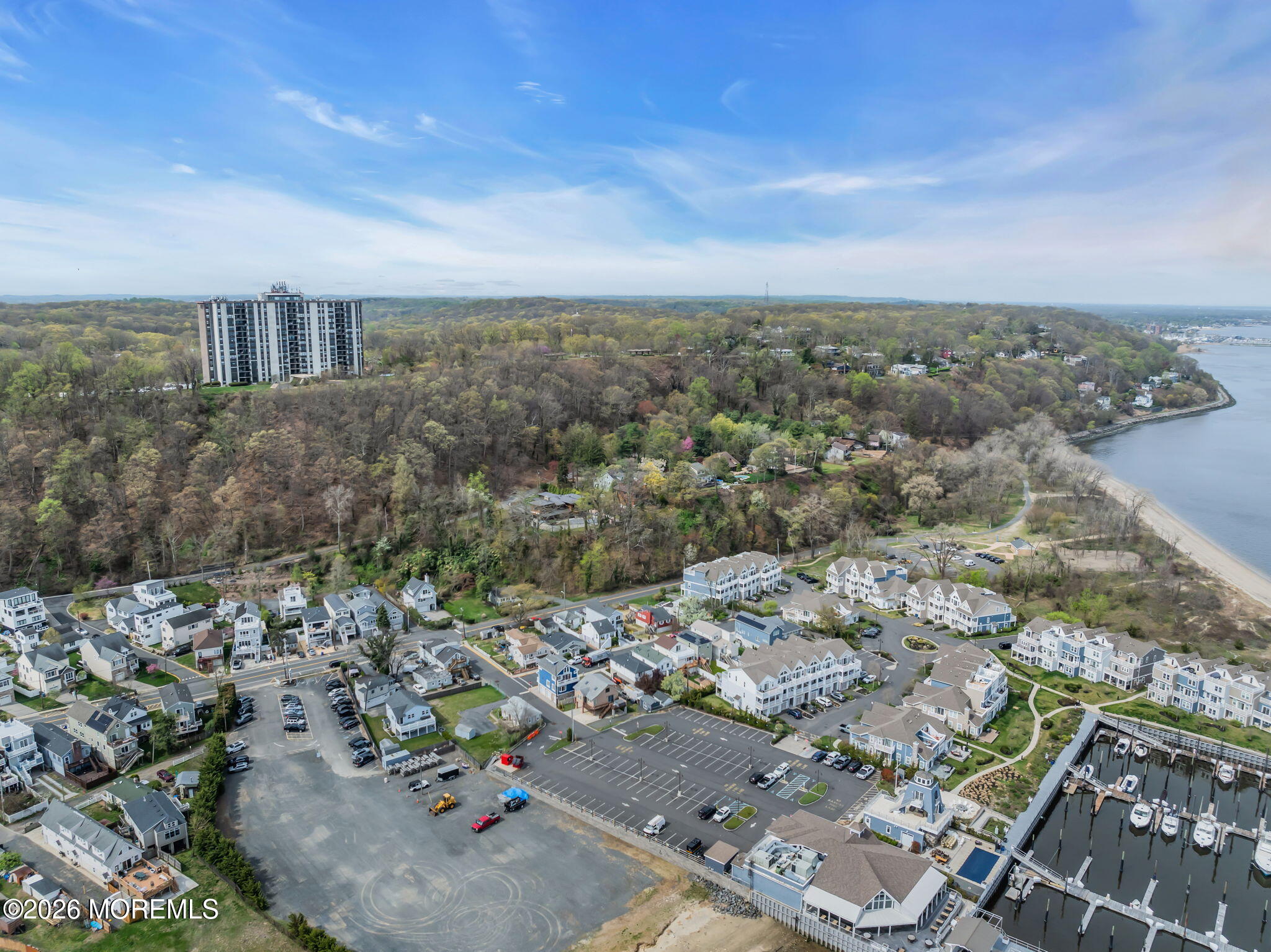 13 Locust Street Highlands, NJ 07732 - Photo 35 of 42 an aerial view of a house with a street