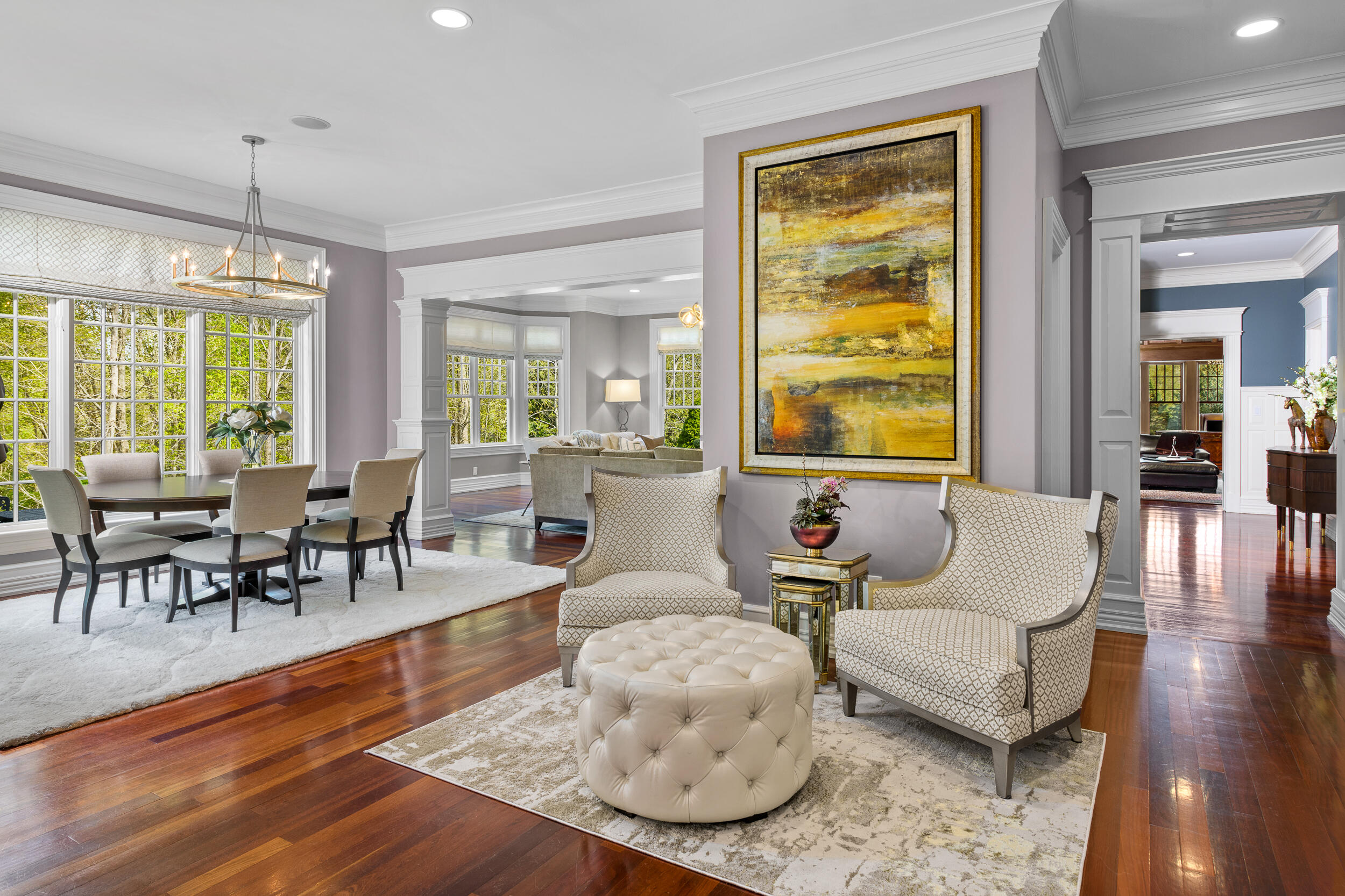 1083 Smith Ridge Road New Canaan, CT 06840 - Photo 7 of 39 a living room with furniture and a large window