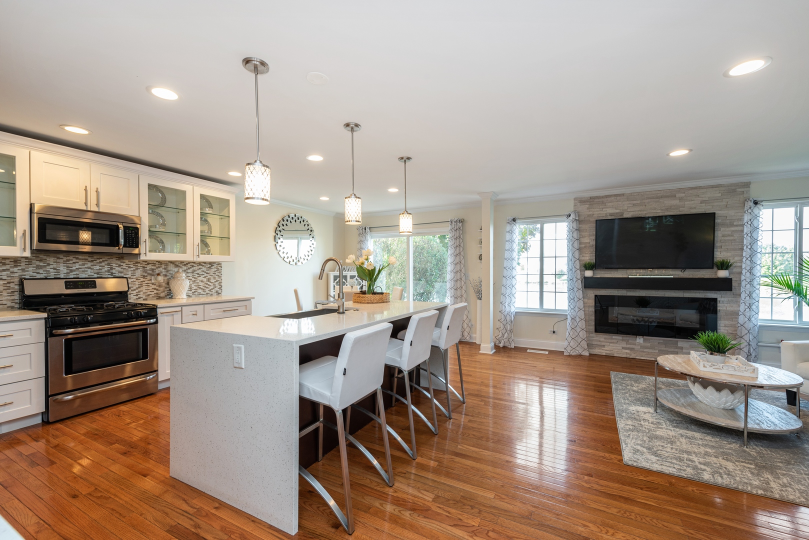 10767 Cape Cod Lane Huntley, IL 60142 - Photo 3 of 14 a view of kitchen with sink and microwave