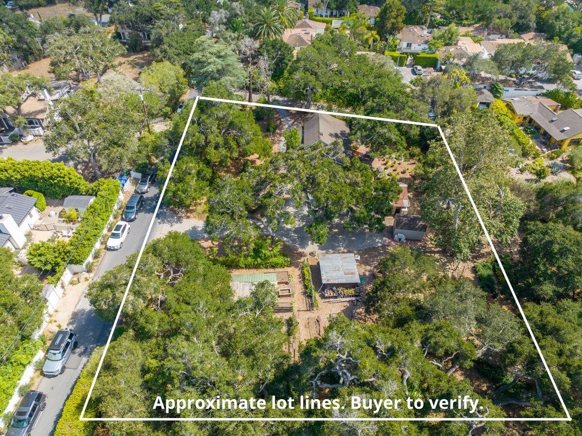 565 El Bosque Road Santa Barbara, CA 93108 - Photo 3 of 15 Approximate lot lines. Buyer to verify.