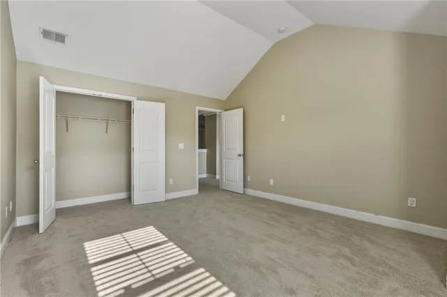 a view of an empty room