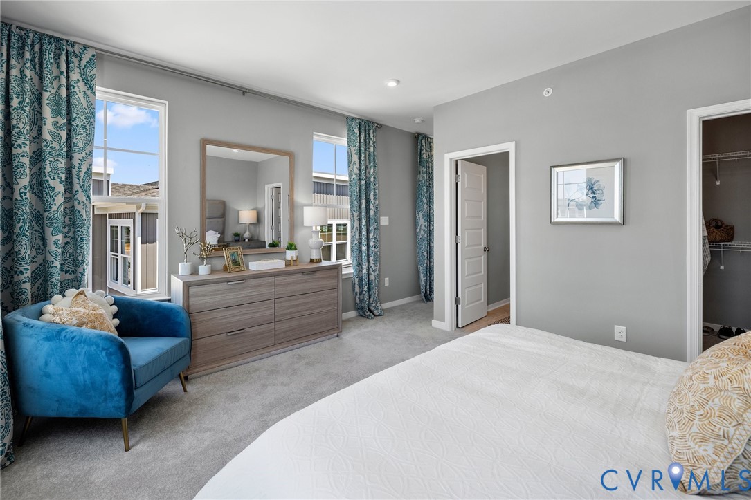 4122 Ebbies Crossing Midlothian, VA 23112 - Photo 18 of 47 a bedroom with furniture and a large window