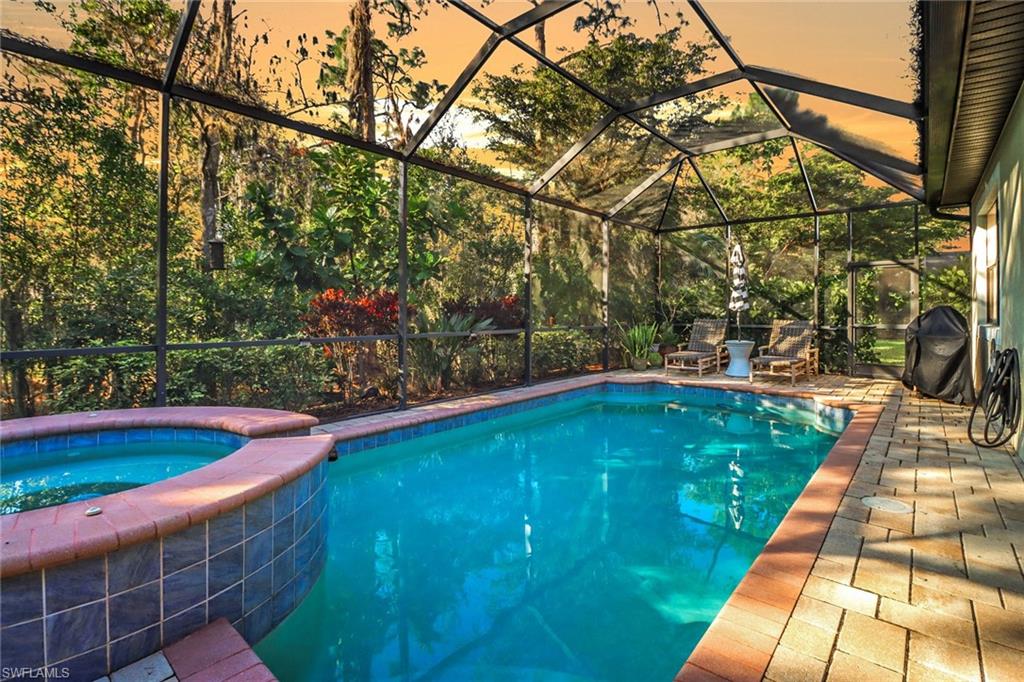 a view of yard with swimming pool