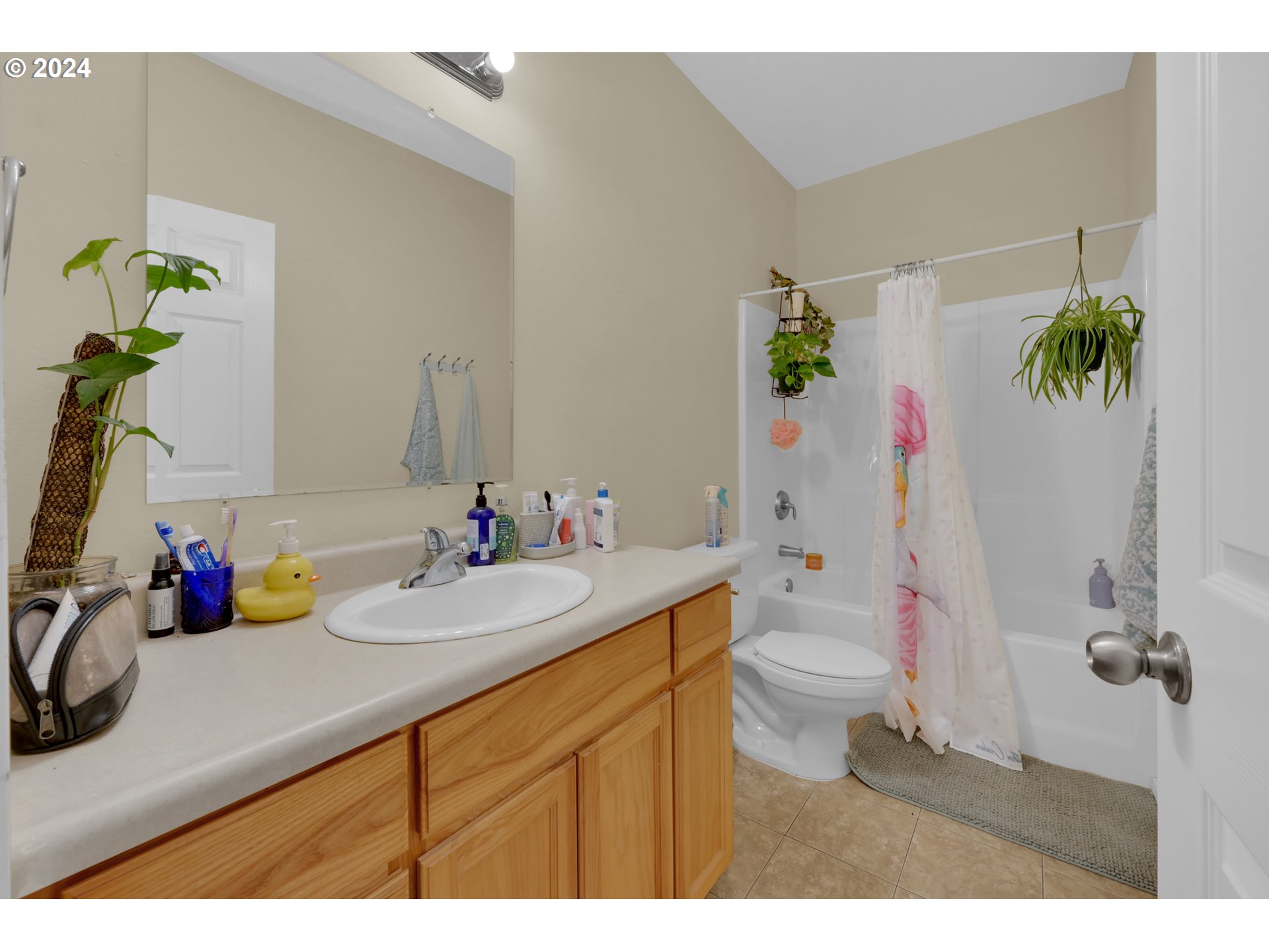 1857 Pearl Street Eugene, OR 97401 - Photo 27 of 45 a bathroom with a sink and a mirror