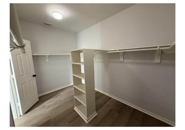 a view of closet area