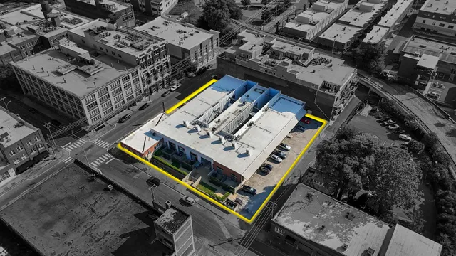 a view of a buildings