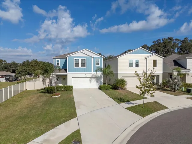 a view of a house with a patio