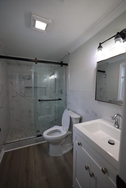 4006 North Arnold Mill Road Woodstock, GA 30188 - Photo 13 of 18 a bathroom with a sink a toilet and shower