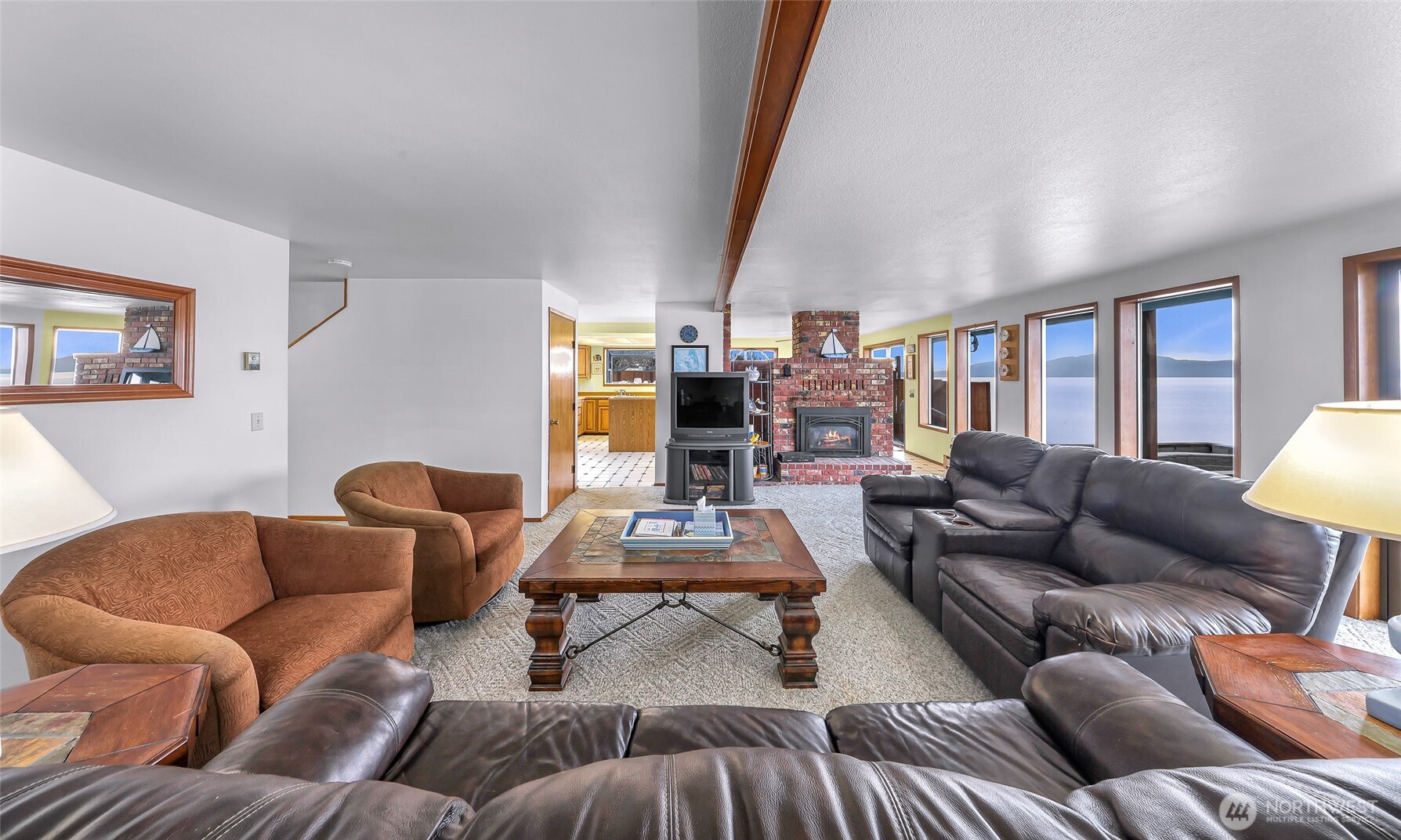 4877 Maple Lane Ferndale, WA 98248 - Photo 5 of 35 a living room with furniture and a fireplace