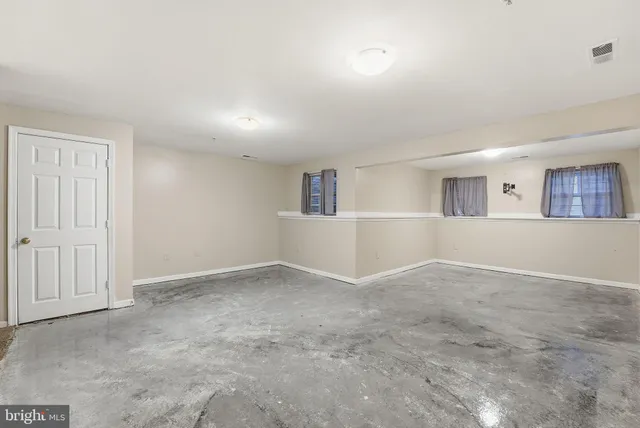 a view of an empty room