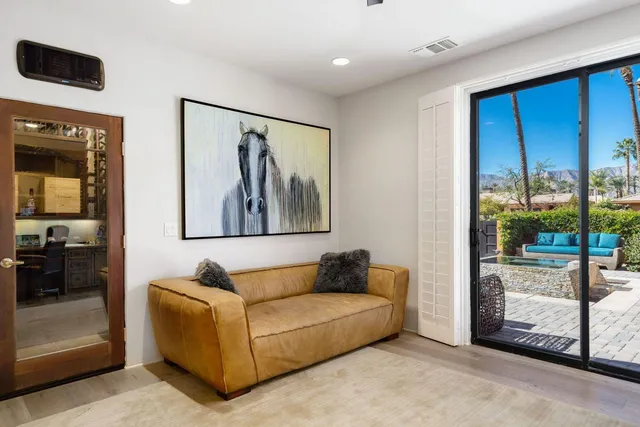 a view of a living room