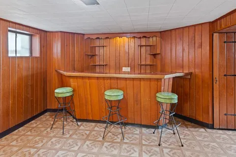 a view of an chairs in a room