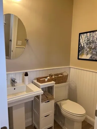 a bathroom with a sink and a toilet