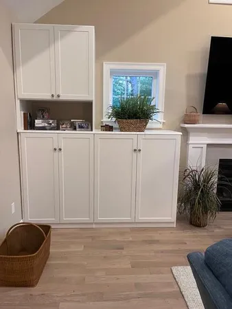 a room with storage and utility