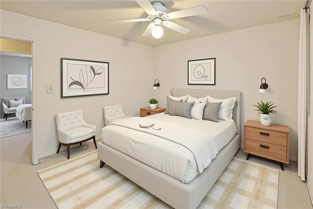 908 South Ridge Court, Unit 128 Winston-Salem, NC 27107 - Photo 24 of 24 Upper Level 2nd Bedroom- VIRTUAL STAGING