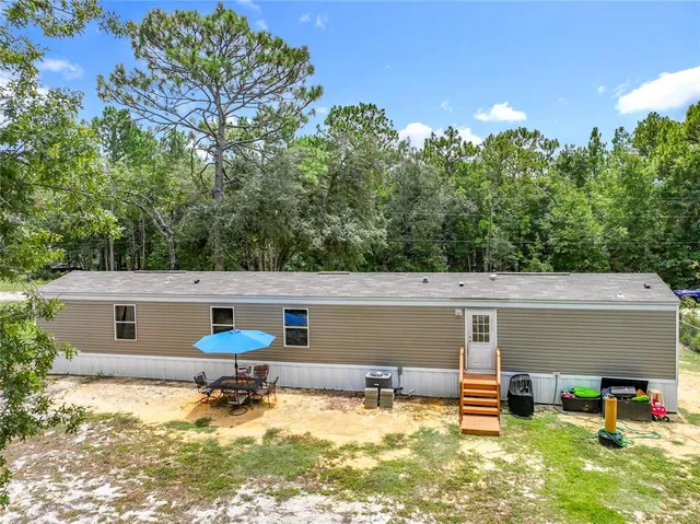 a view of a green yard