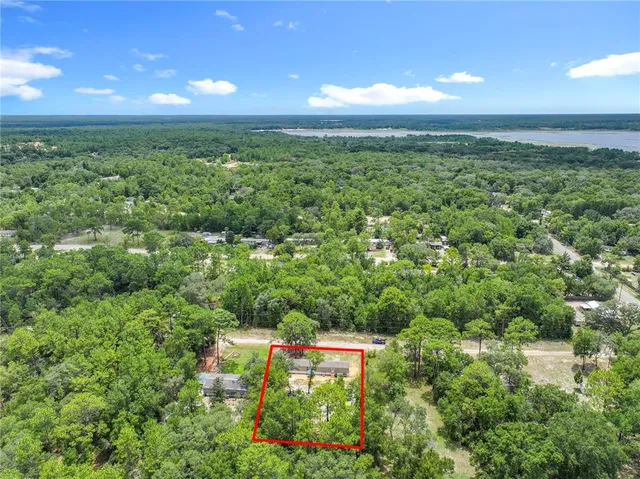 a view of a green yard