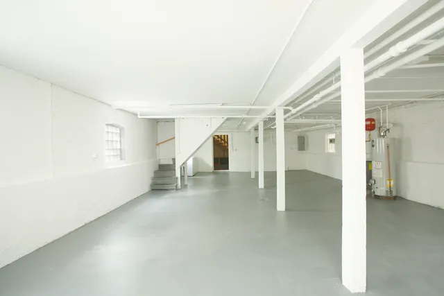 a view of a livingroom with a staircase