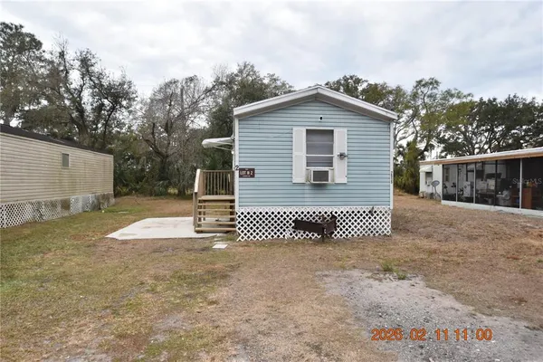 a backyard of a house