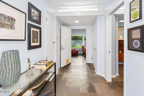 a view of an entryway with an empty room