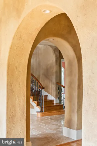a view of livingroom with wooden floor