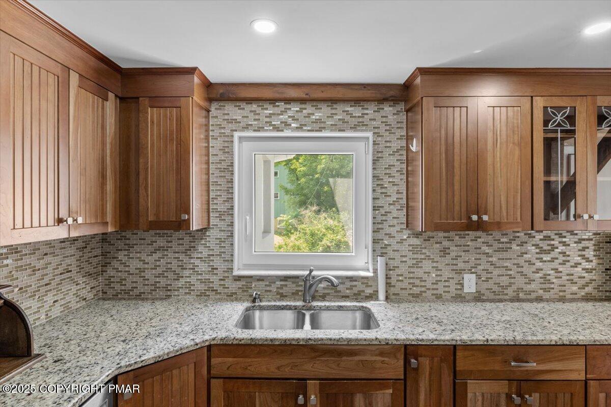 1553 Middle Road Stroudsburg, PA 18360 - Photo 30 of 75 a kitchen with granite countertop a sink and a window