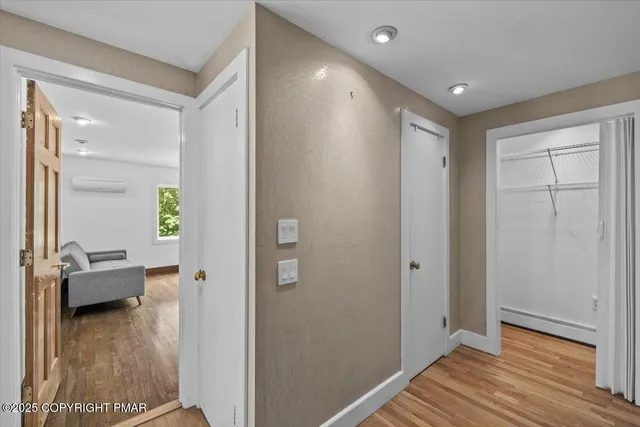 a view of a storage in a room