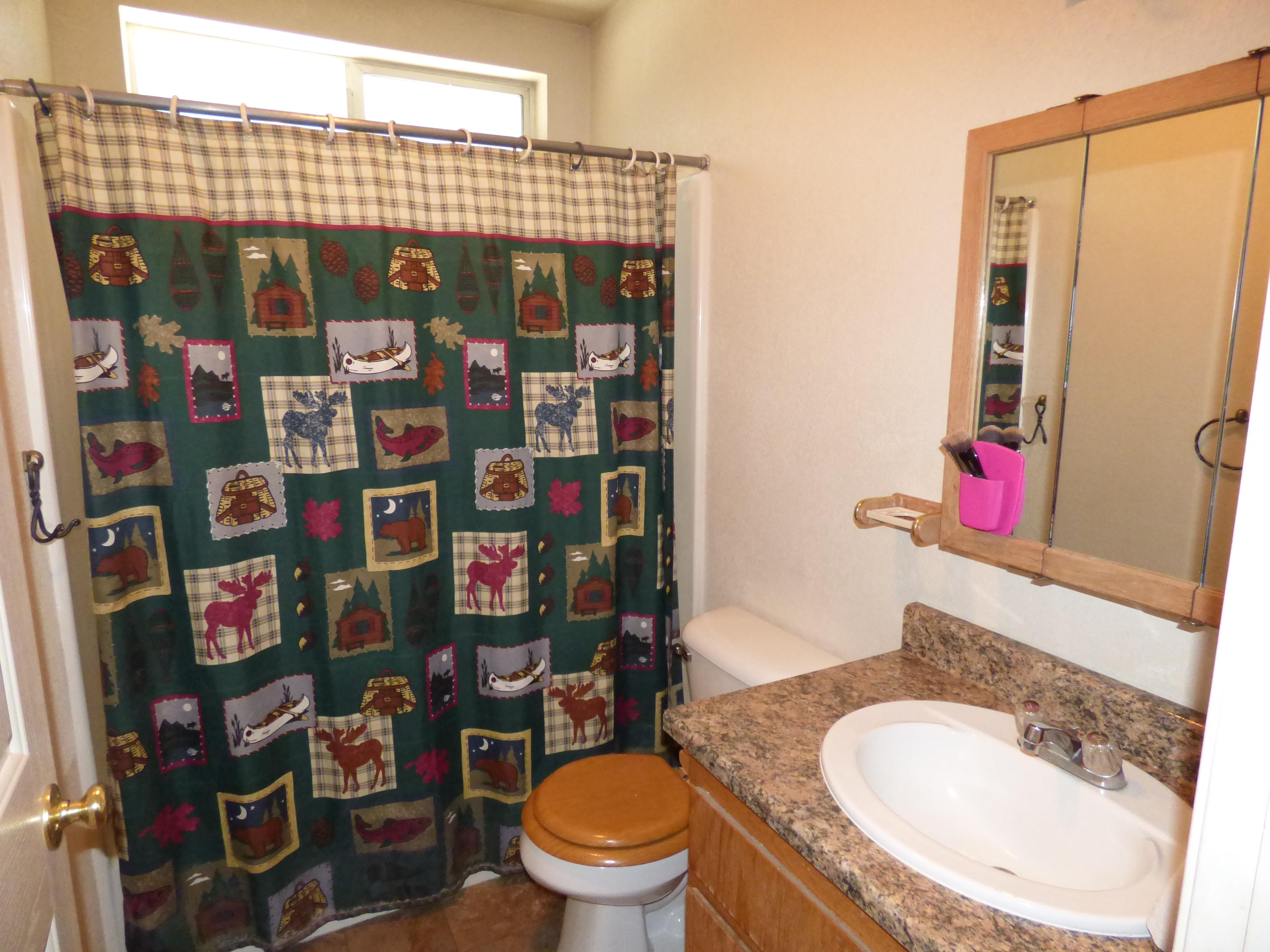 50 Red Rock Road McArthur, CA 96056 - Photo 16 of 24 a bathroom with a toilet a sink and a shower