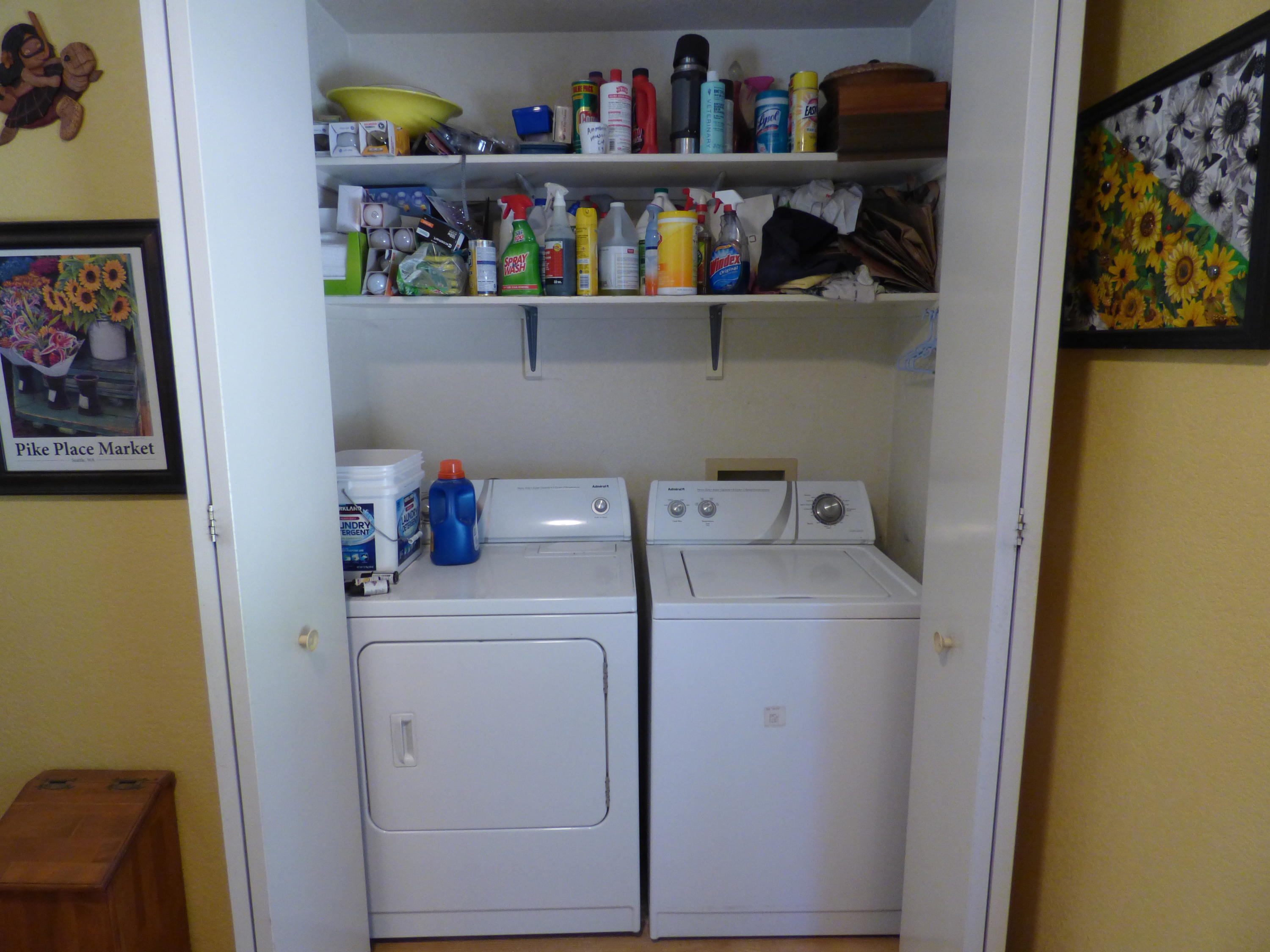 50 Red Rock Road McArthur, CA 96056 - Photo 18 of 24 a utility room with dryer and washer