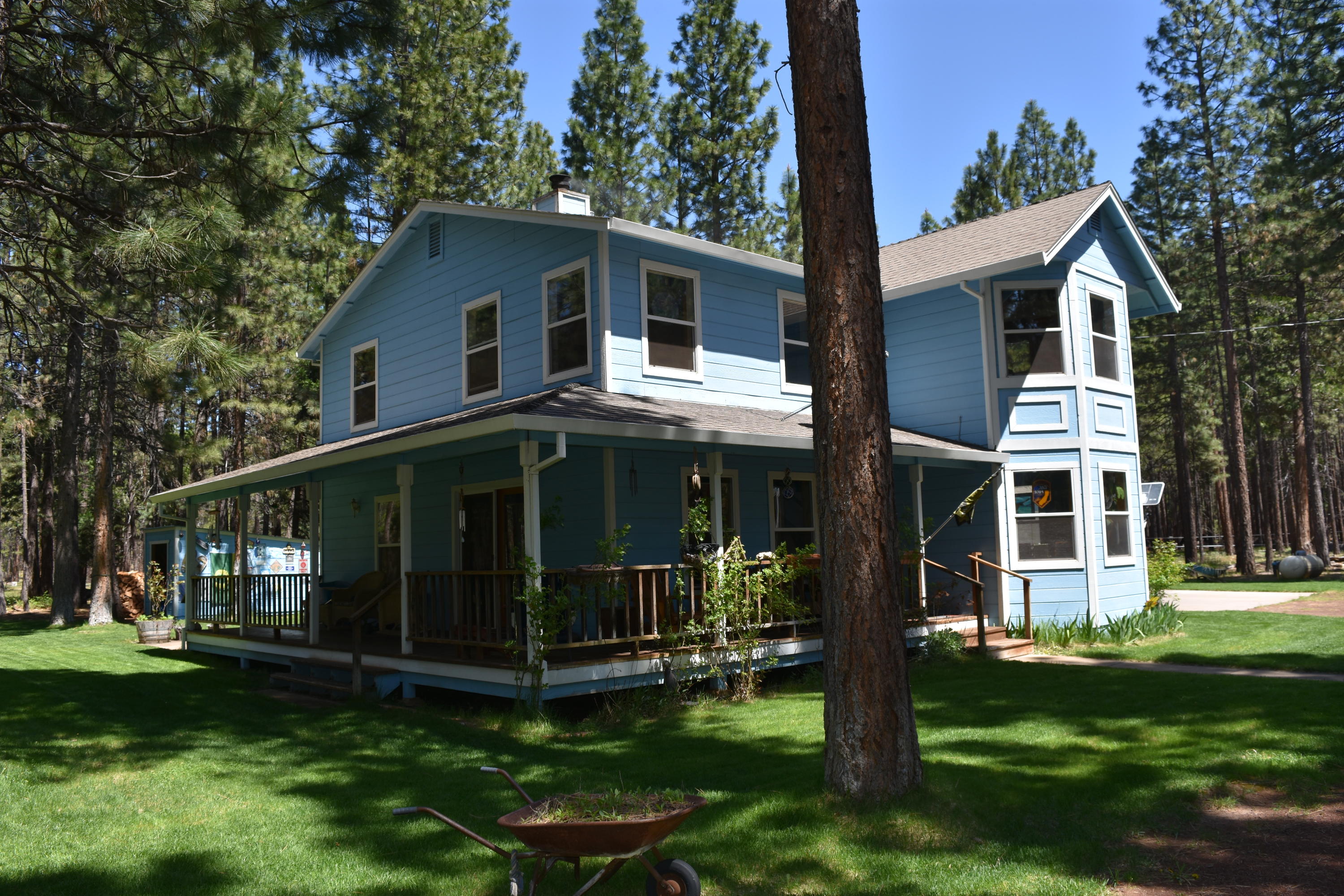 50 Red Rock Road McArthur, CA 96056 - Photo 3 of 24 a view of a house with backyard and porch