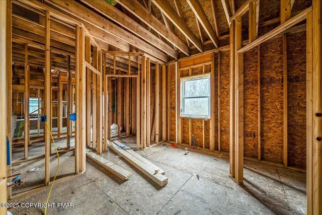 a view of a balcony with door
