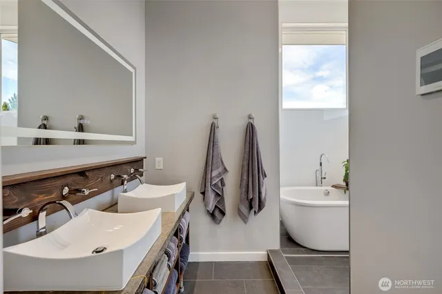 a bathroom with a sink and a toilet