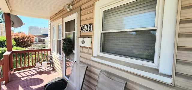 a view of a door with a door and a window