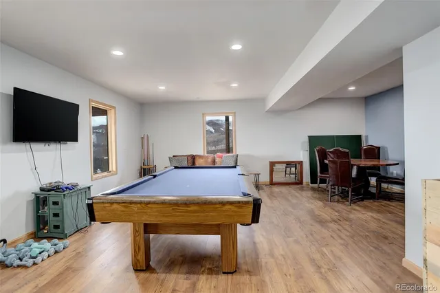 a view of a terrace with a yard