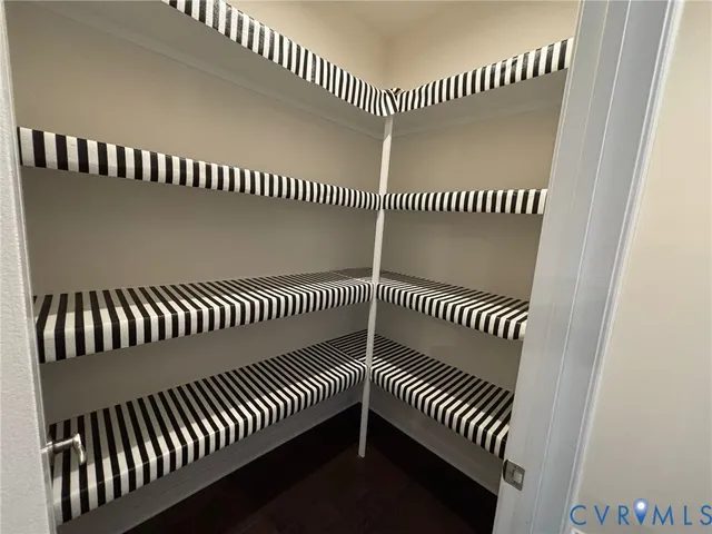 an empty space with a balcony