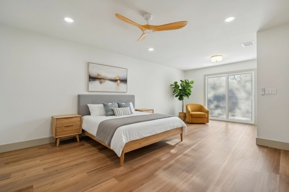 417 Oakridge Pass Cedar Park, TX 78613 - Photo 19 of 33 a spacious bedroom with a bed and a table