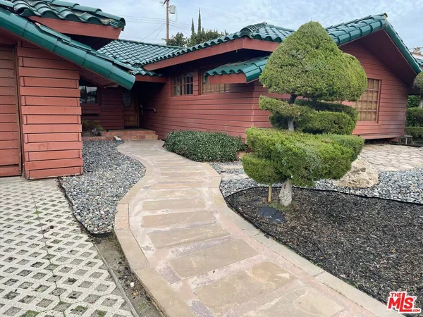 a front view of a house