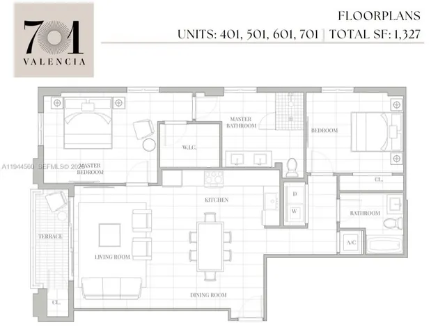 $9,765 | 701 Valencia Avenue, Unit 604, Coral Gables, FL 33134