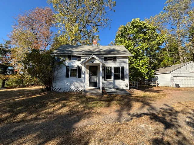 a view of a house with a patio