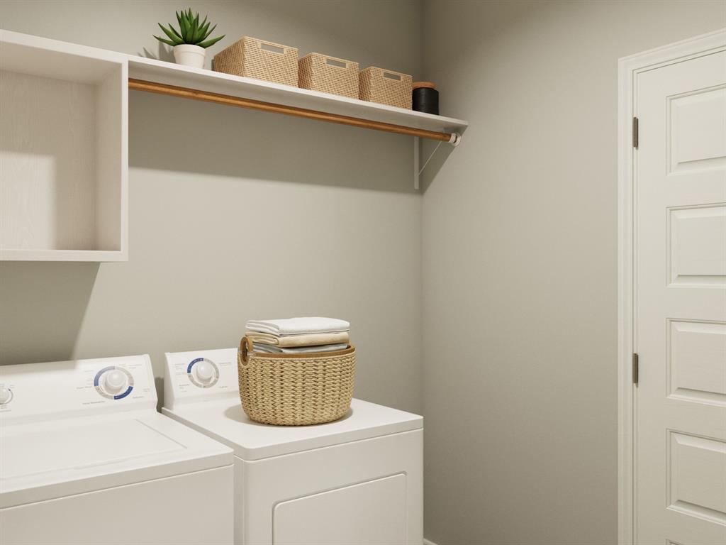 5025 Wellborn Road Crowley, TX 76036 - Photo 31 of 38 a utility room with dryer and washer