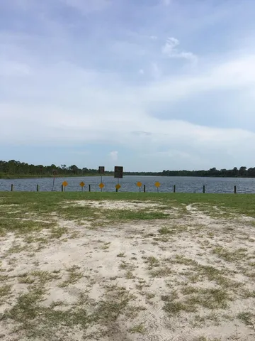 a view of a lake and mountain in the back