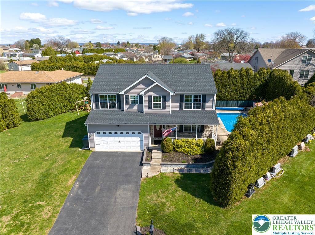 1252 Center Street Coplay, PA 18037 - Photo 3 of 63 a aerial view of a house with a yard