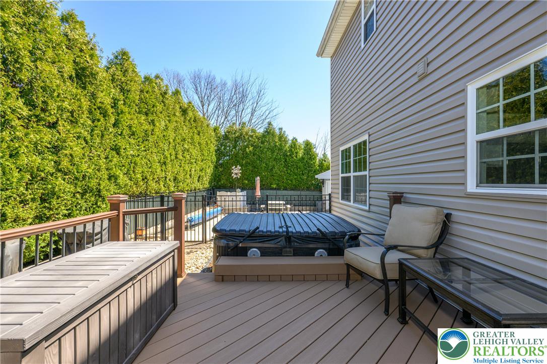 1252 Center Street Coplay, PA 18037 - Photo 49 of 63 a view of balcony with furniture and wooden deck