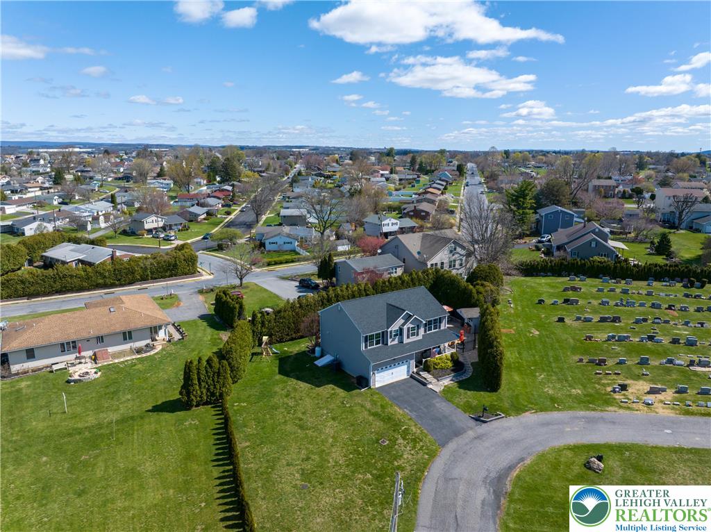 1252 Center Street Coplay, PA 18037 - Photo 63 of 63 an aerial view of a house with a garden