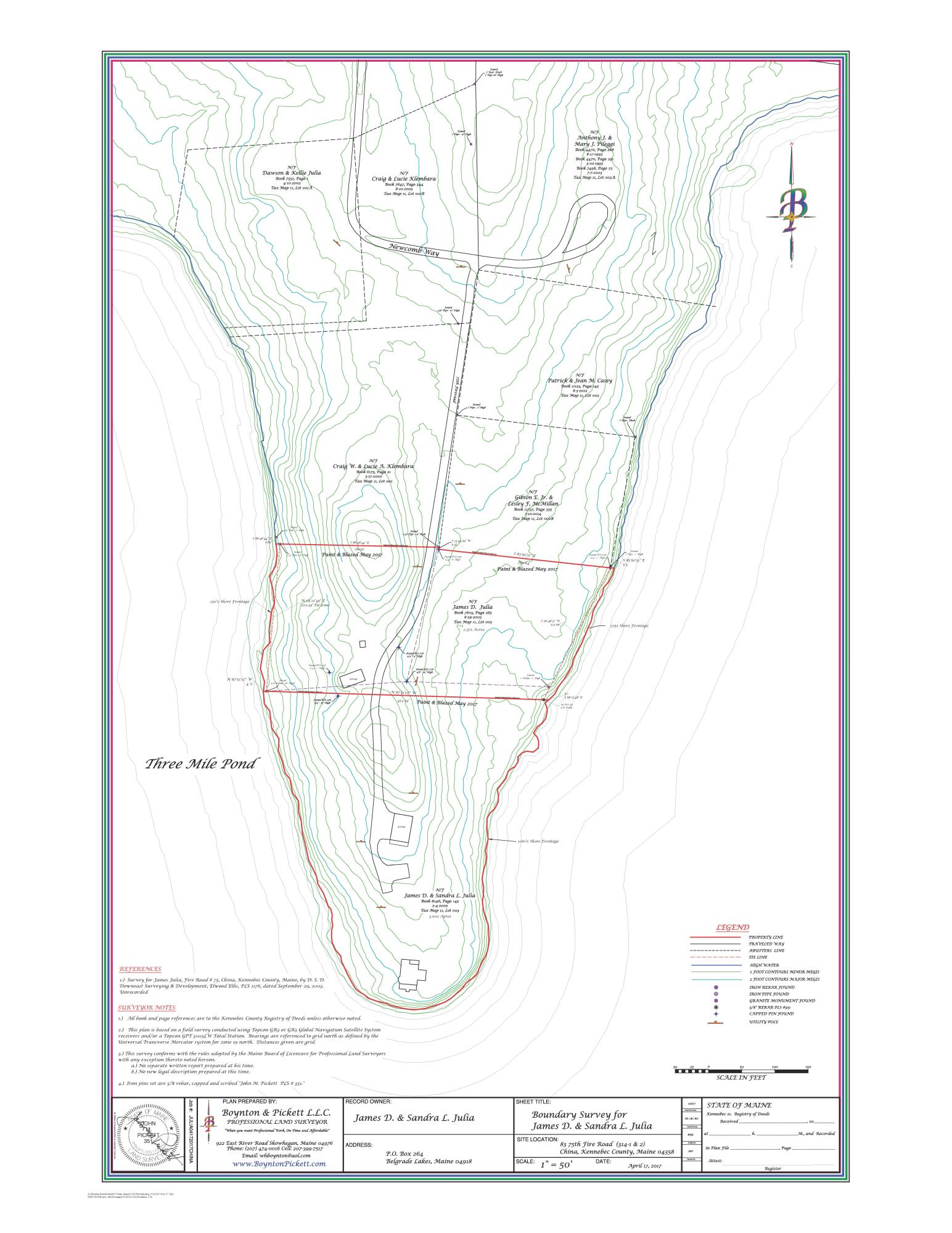 Lot 3 75th Fire Road South China, ME 04358 - Photo 1 of 1 Survey