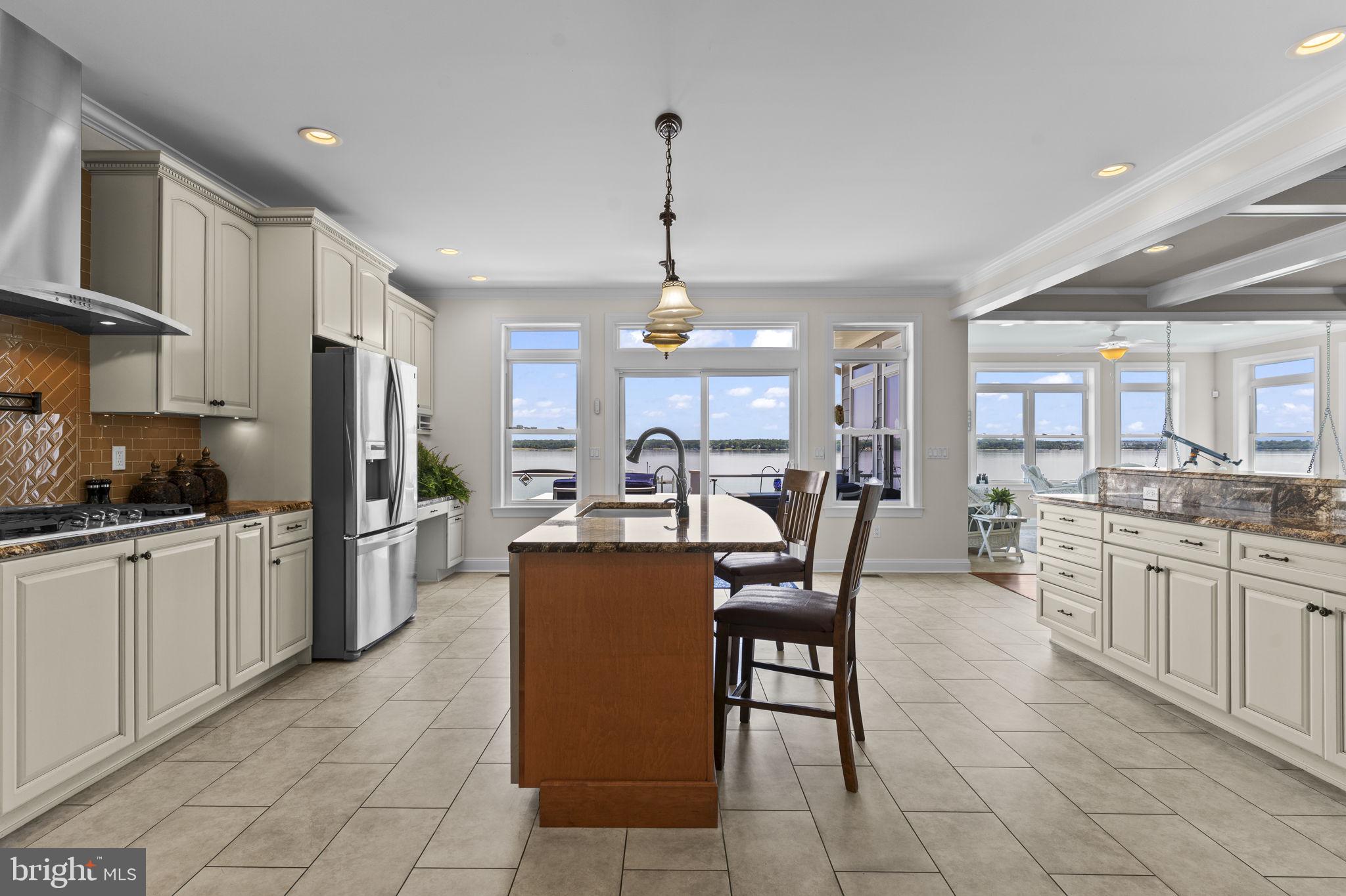 24814 Half Pone Point Road Hollywood, MD 20636 - Photo 14 of 80 Gourmet Kitchen with a View