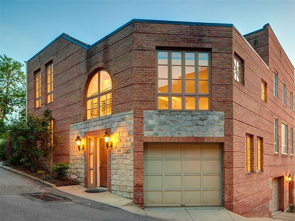 a front view of a house