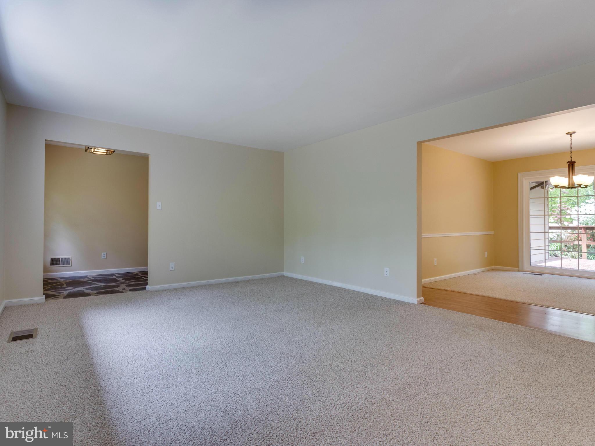2161 Marymont Road Silver Spring, MD 20906 - Photo 8 of 30 Living Room View to Foyer & Dinning Room
