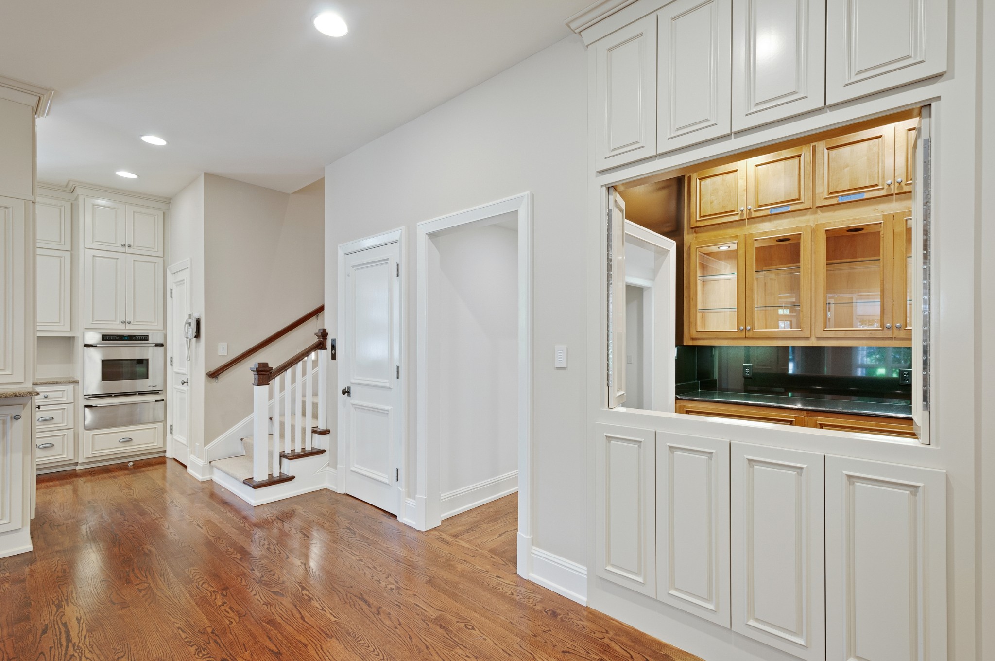 4816 Post Road Nashville, TN 37205 - Photo 27 of 54 a view of an entryway with wooden floor and staircase